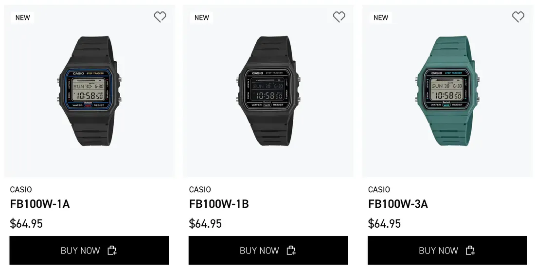 Desain fisik ramping Casio F-B100W dengan ketebalan 8,8 milimeter
