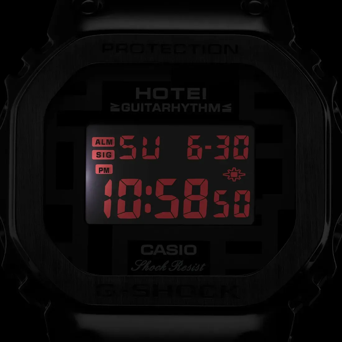 Pola Guitarhythm pada tali jam Casio G-Shock