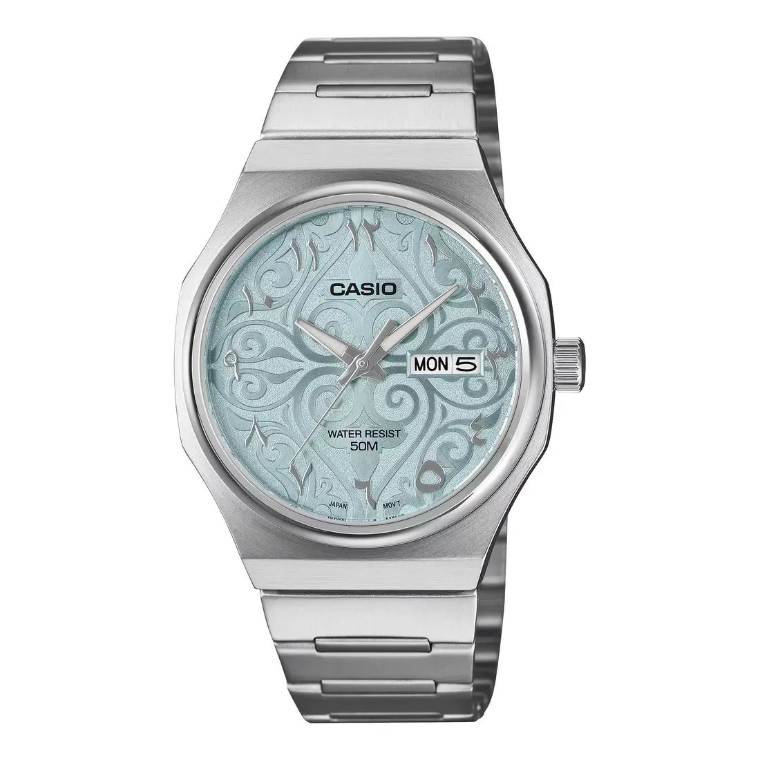 Ilustrasi mtp e735ar 2a1v65 Casio Rilis Seri MTP-E735AR: Jam Tangan Elegan Dial Motif Ar