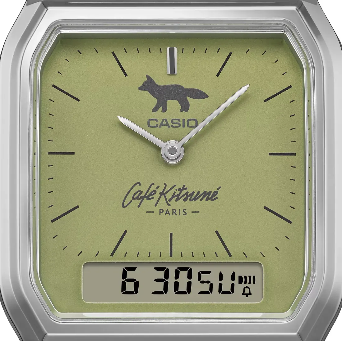 Ilustrasi casio aq230eck 3a matcha green watch 1 Casio x Café Kitsuné Luncurkan Jam Tangan Retro Nuansa Match