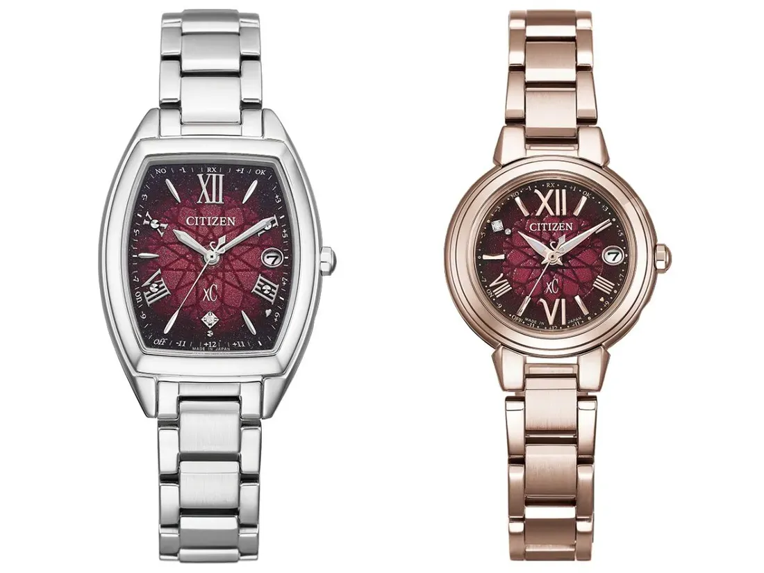 Sisi samping jam tangan Citizen xC ES9391-62X dan ES9437-55X