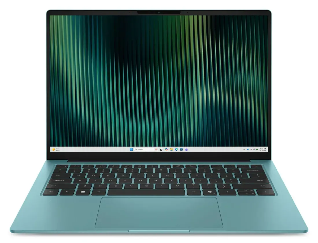 Ilustrasi dell 14s velvet green Dell 14S Resmi Dirilis: Laptop Tipis 2.8K 120Hz Penantang Ma