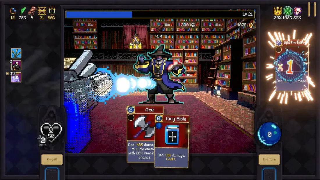 Ilustrasi vampire crawlers the turbo wildcard from vampire survivors gameplay Game Roguelike Populer Vampire Crawlers Diskon Perdana di St