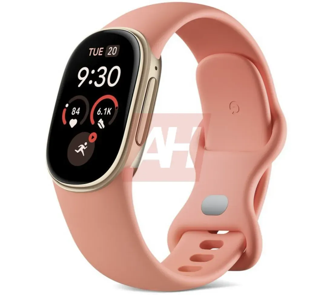 Google Fitbit Edge varian oranye Canyon dengan aksen emas