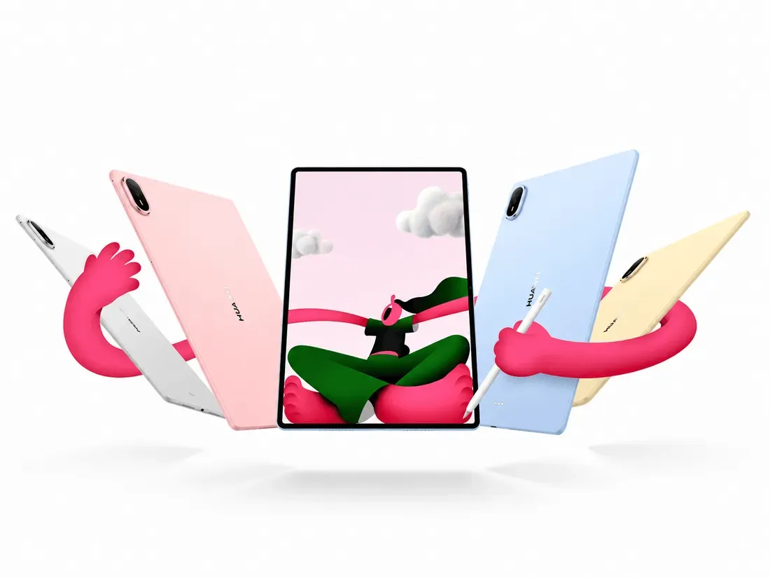 Huawei MatePad Air color options and design - Hilangkan Silau dan Ribet, Tablet Tipis Ini Bawa Layar OLED 144 Hz