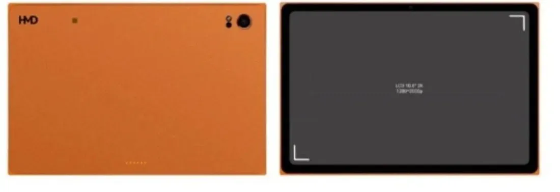 Detail bodi belakang HMD Slate Tab 5G dengan modul kamera tunggal