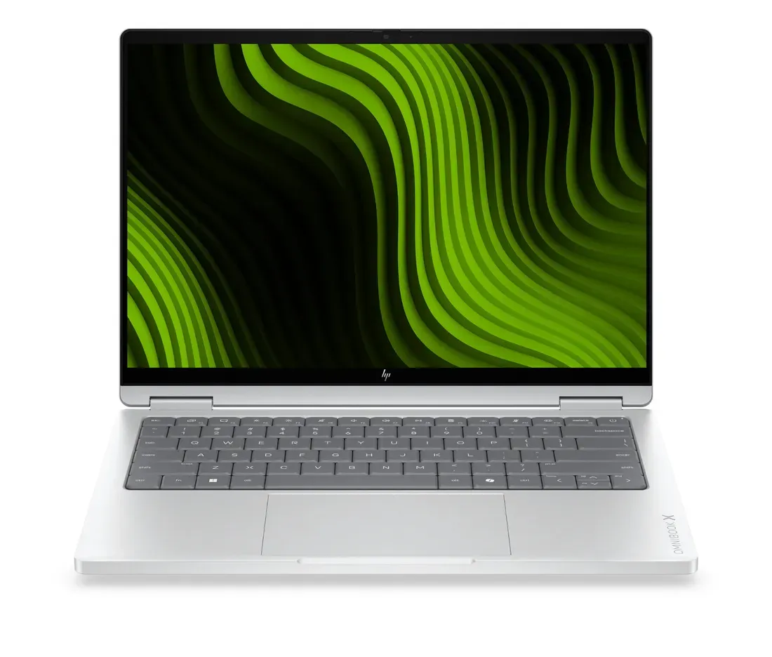 Foto tampak bagian bawah dan ventilasi HP OmniBook X 14 Hadirkan Platform Nvidia RTX Spark dan RAM 128 GB