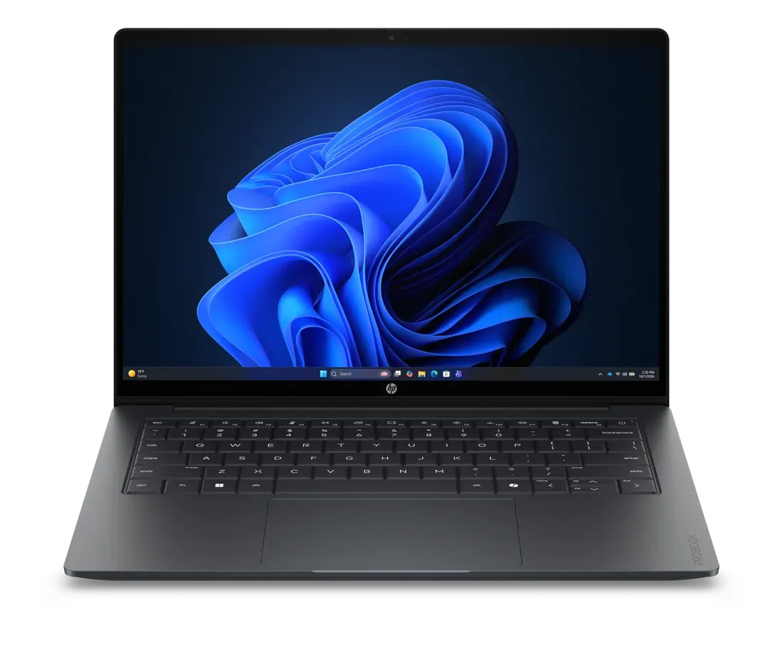 Tampak atas laptop HP ProBook 4 G2iS warna perak