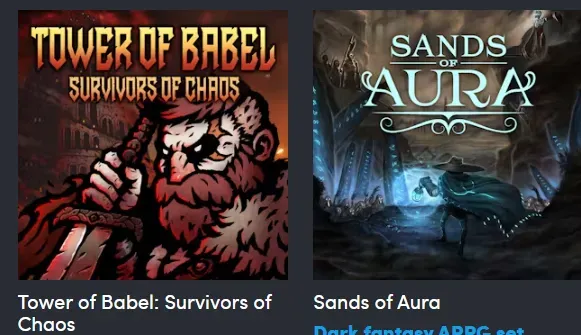 Tampilan paket game tingkat kedua Humble Bundle Gear and Glory