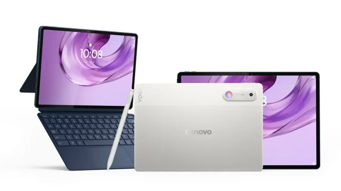 Ilustrasi lenovo yoga tab gen 2 and yoga tab plus gen 2 white  1 Lenovo Yoga Tab Gen 2 Meluncur: Layar 4K 144Hz dan Update An