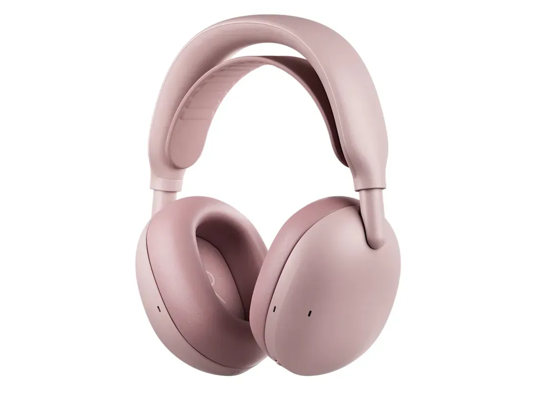 Headset nirkabel Logitech Zone Vibe Pro for Business varian warna Rose