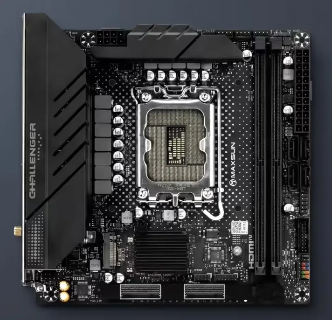 Motherboard Maxsun Z890 mini-ITX dengan konektor MCIO PCIe 5.0 x8 dan x8