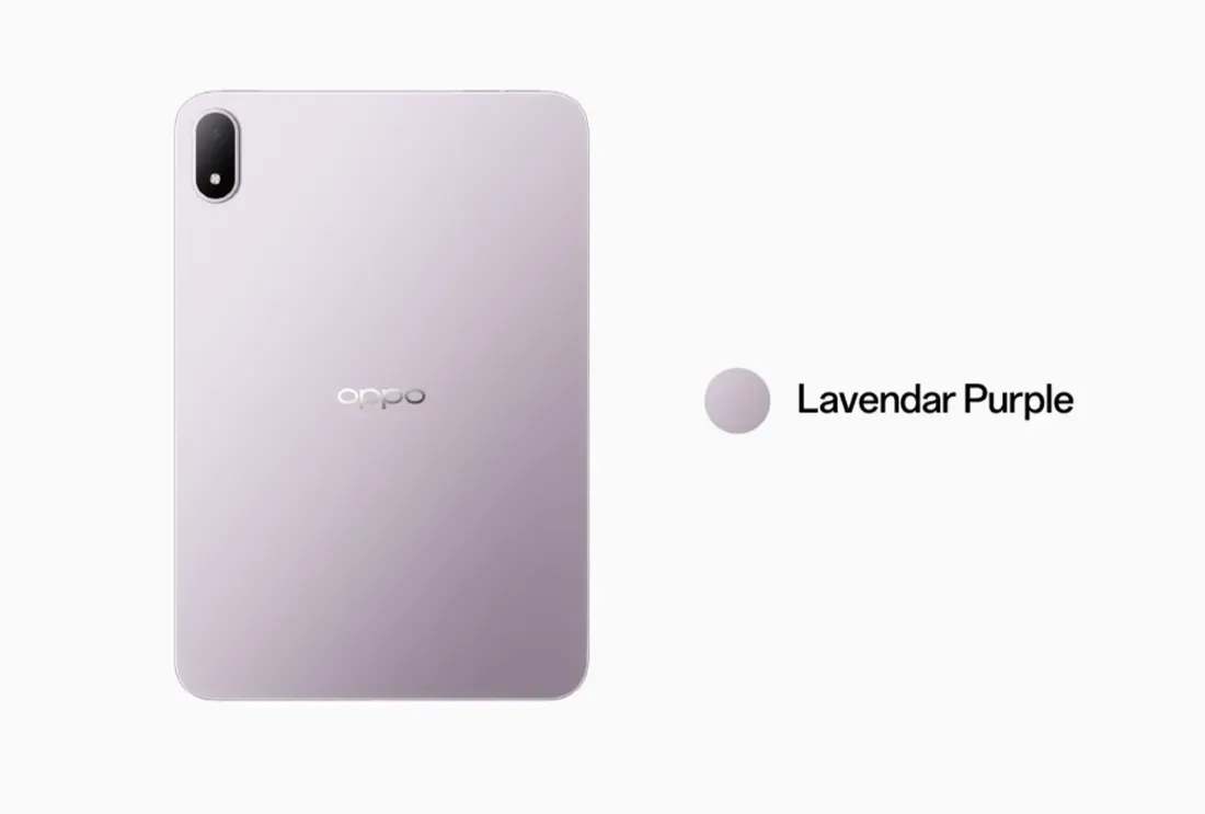 Oppo Pad Mini varian warna Lavender Purple