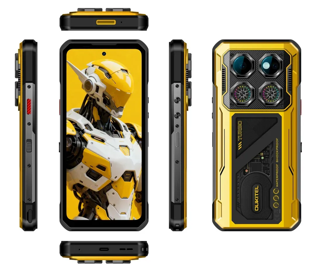 Ilustrasi wp600 yellow Oukitel WP600: HP Gaming Tahan Banting dengan Sistem Pending