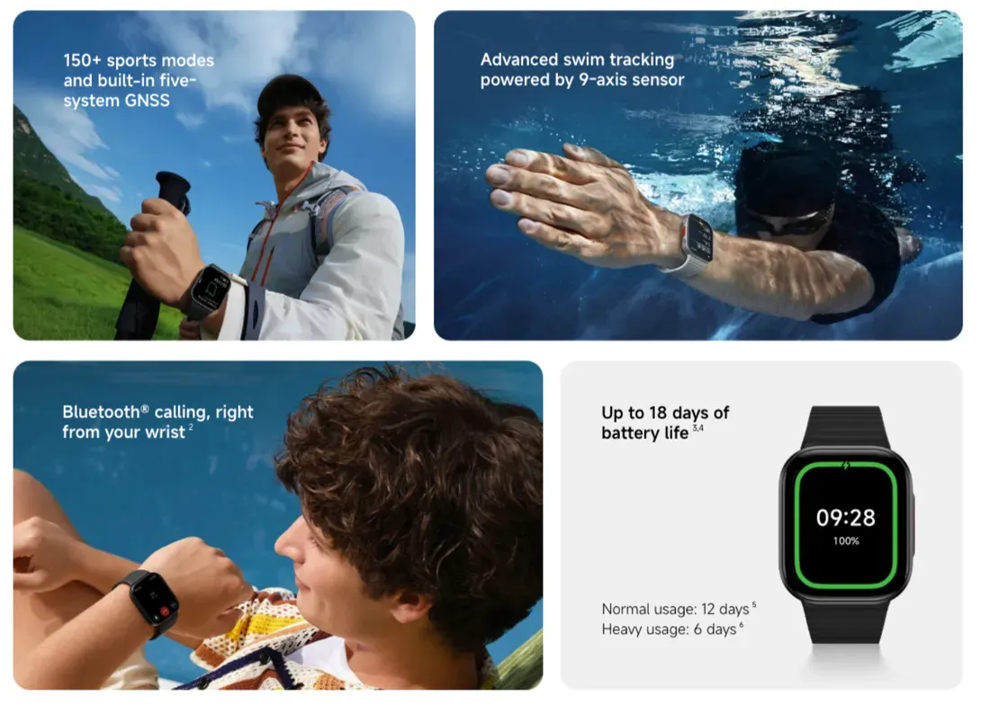 Foto tampak bagian bawah dan ventilasi Redmi Watch 6 Lite Resmi Rilis Global: Layar AMOLED 1.500 Ni