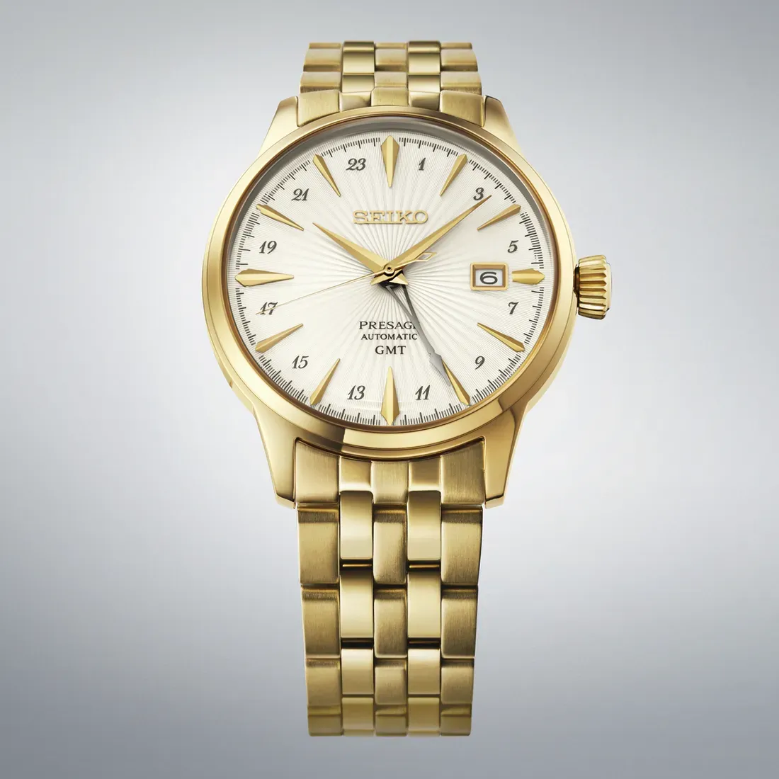 Seiko Presage Cocktail Time HCB004 Daiquiri dial putih emas