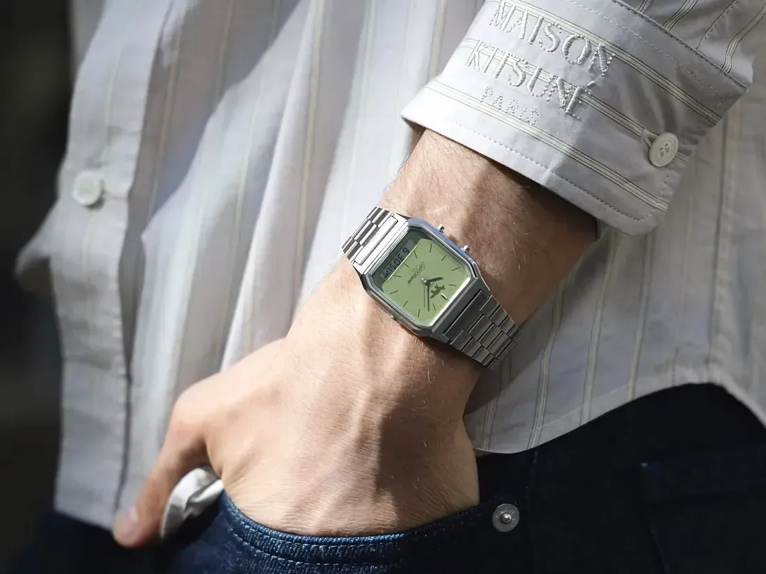 Ilustrasi aq 230eck 3a model20270930 6 png q82 w h1600 Sentuhan Warna Matcha di Pergelangan, Jam Tangan Kolaborasi Casio dan Café