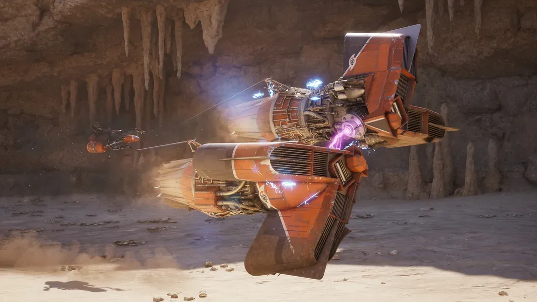 Tampilan gameplay balapan Star Wars Galactic Racer