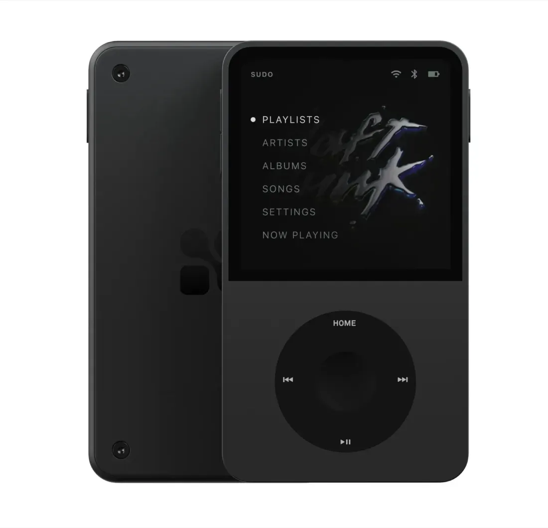 Pemutar musik Sudo varian warna hitam