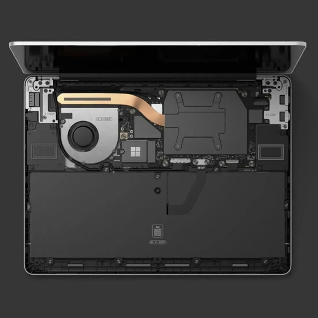 Foto tampak penampang atas Tahan 18 Jam Seharian, Laptop 13 Inci Terbaru Microsoft Makin Menggoda