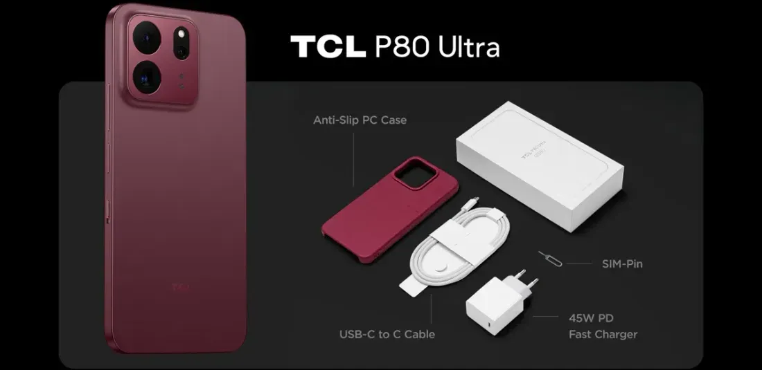 Foto paket kemasan kotak penjualan TCL P80 Ultra Rilis: Smartphone OLED NxtPaper Pertama Bebas
