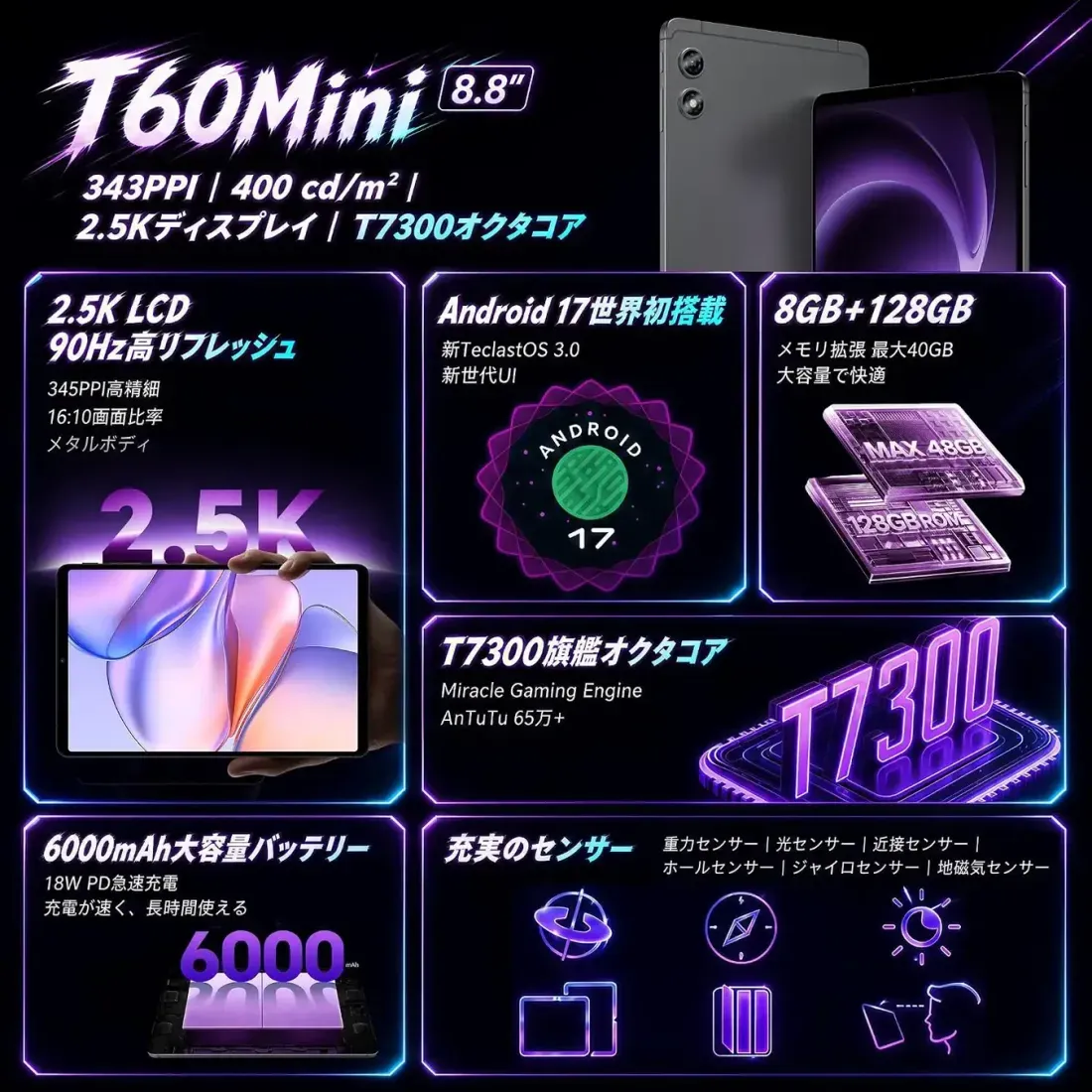 Ilustrasi teclast t60 mini news 3 Teclast T60 Mini Meluncur: Tablet Ringkas Layar 2.5K dan And