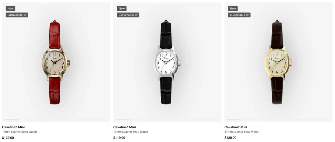 Lini produk jam tangan Timex Cavatina Mini