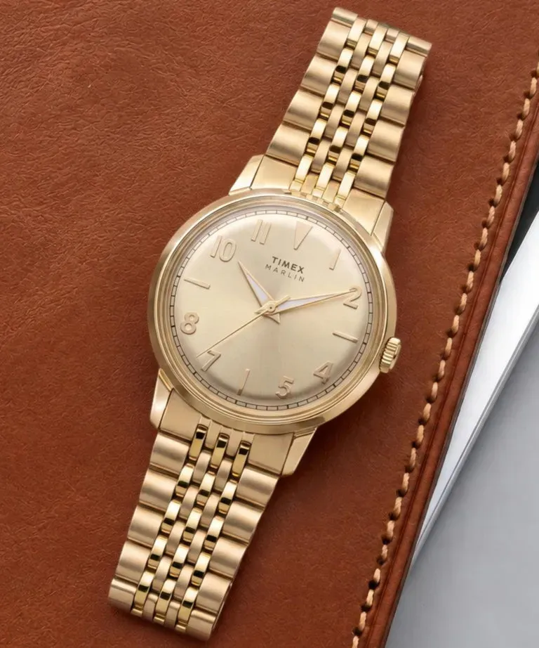 Ilustrasi tw6a04000 j Timex Rilis Jam Tangan Marlin Quartz 34mm Berbodi Baja, Desa