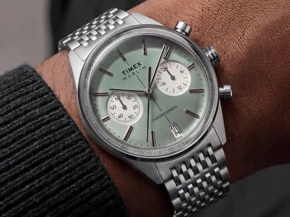 Ilustrasi timex marlin jet tw2y89800 m Timex Rilis Marlin Jet Chronograph: Kaca Glassbox Mewah Harg