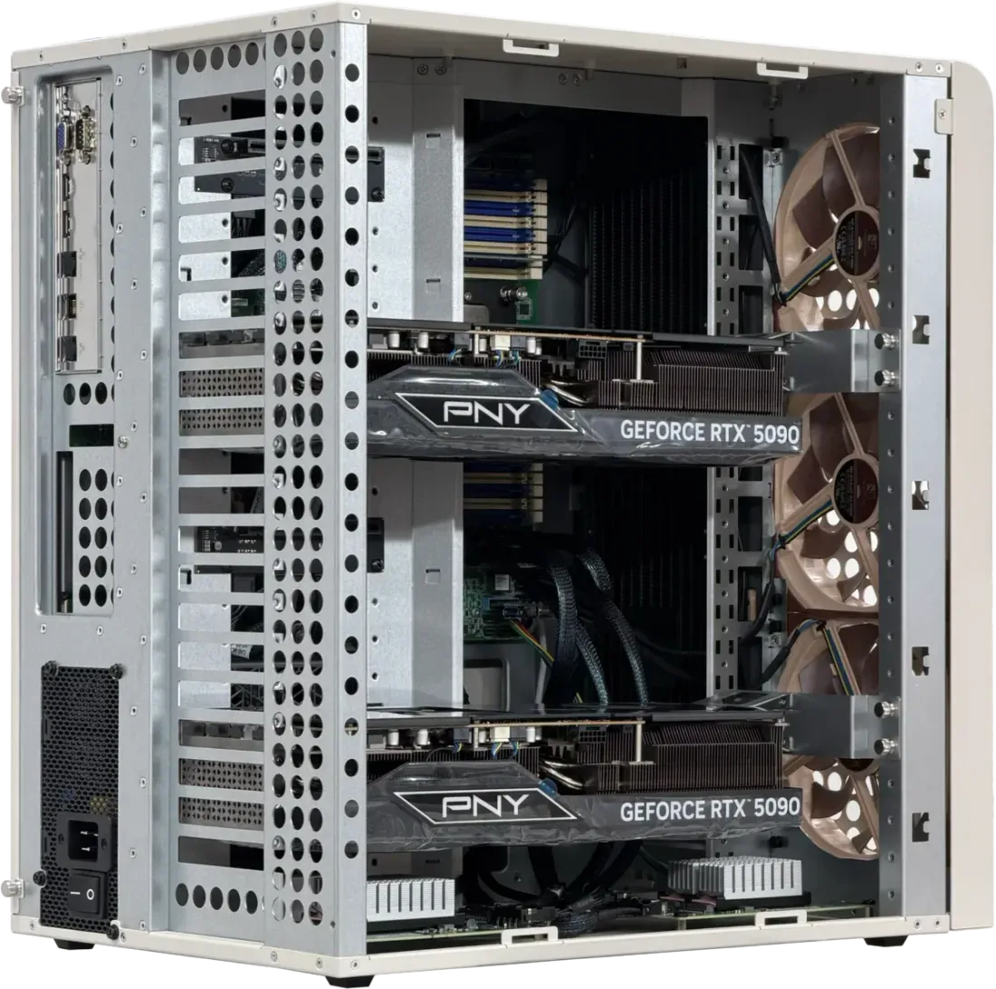 Motherboard server kelas enterprise pada workstation Tinybox