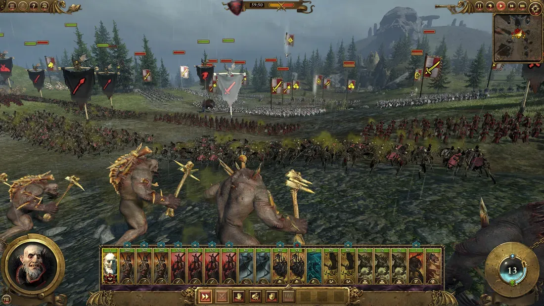 Barisan pasukan dan Lord dalam Total War: Warhammer