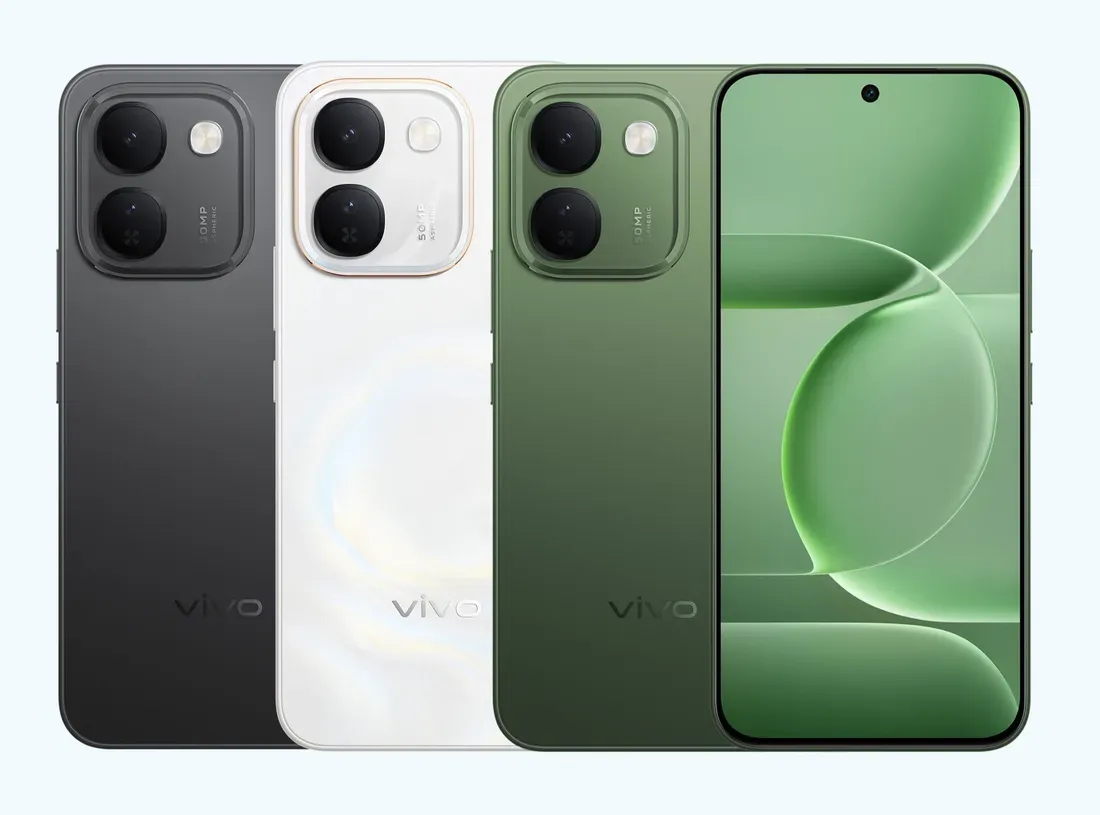 Varian warna hijau pada bodi Vivo S2 FE
