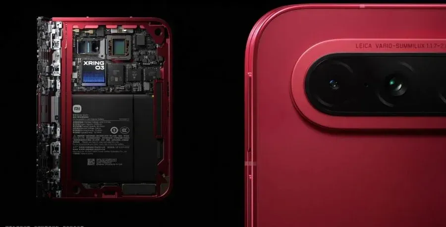 Foto jeroan komponen internal dan motherboard Xiaomi 18 Fold Resmi Unjuk Gigi, Usung Desain Mid-Fold dan C
