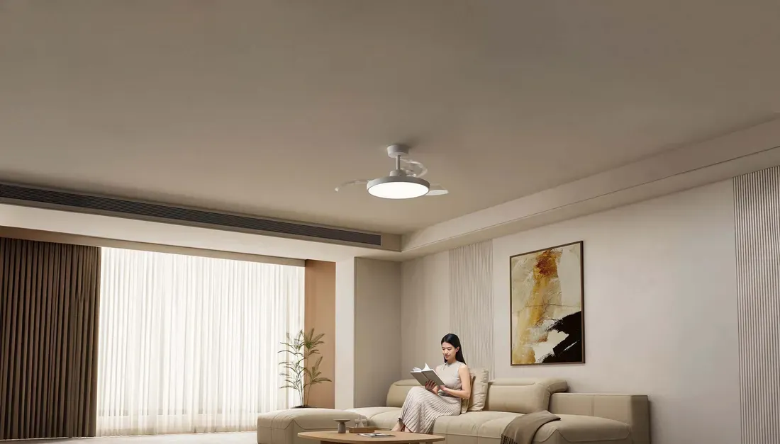 Foto jeroan komponen internal dan motherboard Xiaomi Rilis Kipas Angin Pintar Mijia Ceiling Fan 36 Inci ke