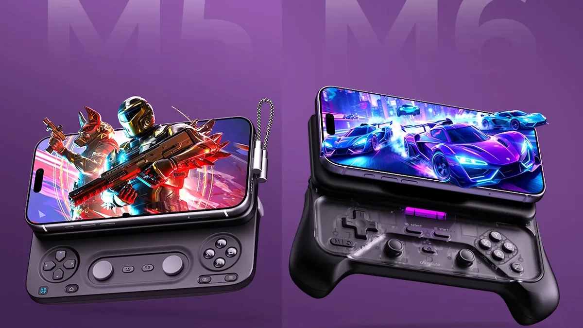 Pengontrol gaming magnetik Abxylute M6 dan M5 untuk HP