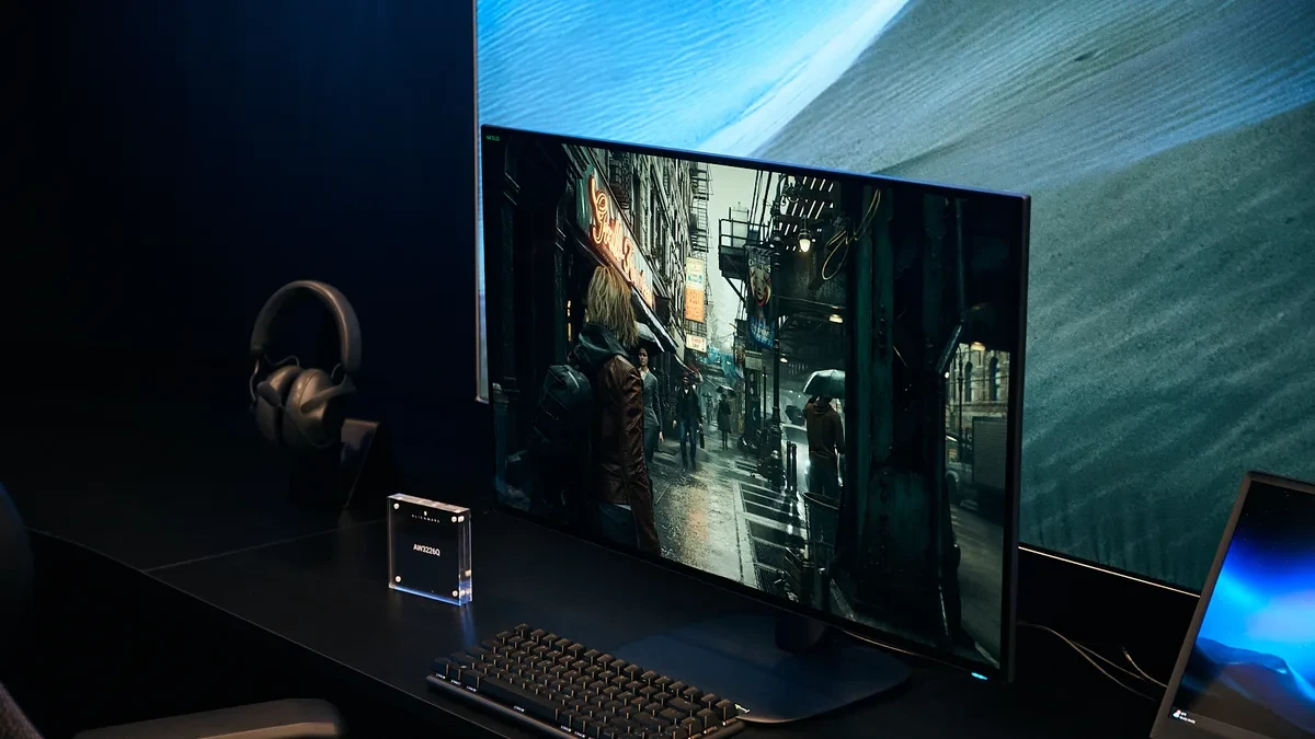 Alienware perangkat dengan panel layar 4K OLED yang tajam dan presisi