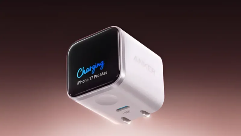 Anker Rilis Charger GaN 45W dengan Layar Warna dan Sensor Pintar iPhone