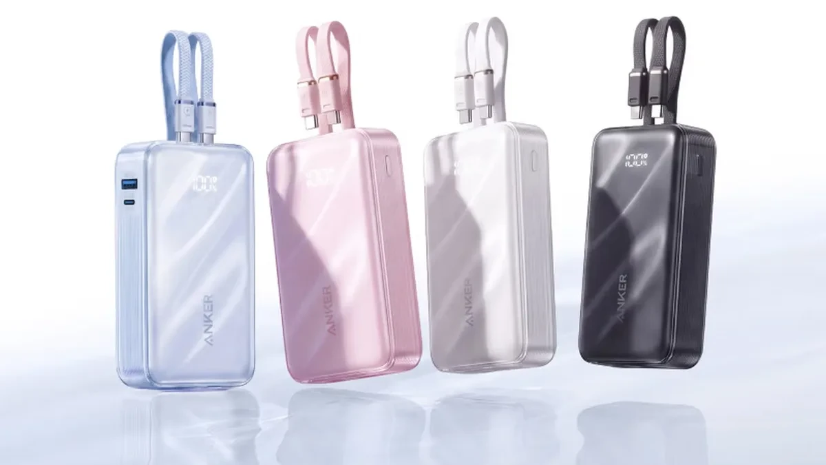 Anker 20K Zolo Power Bank 55W dengan kabel USB-C bawaan