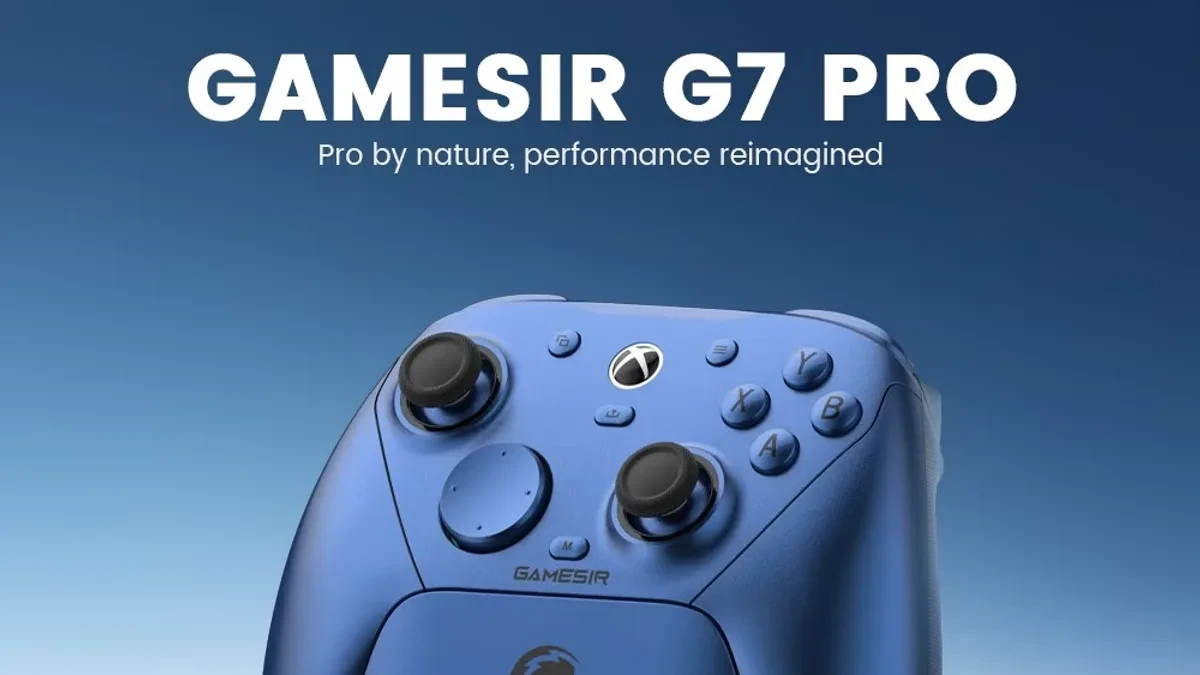 GameSir G7 Pro Metal Blue controller edisi eksklusif dengan charging dock