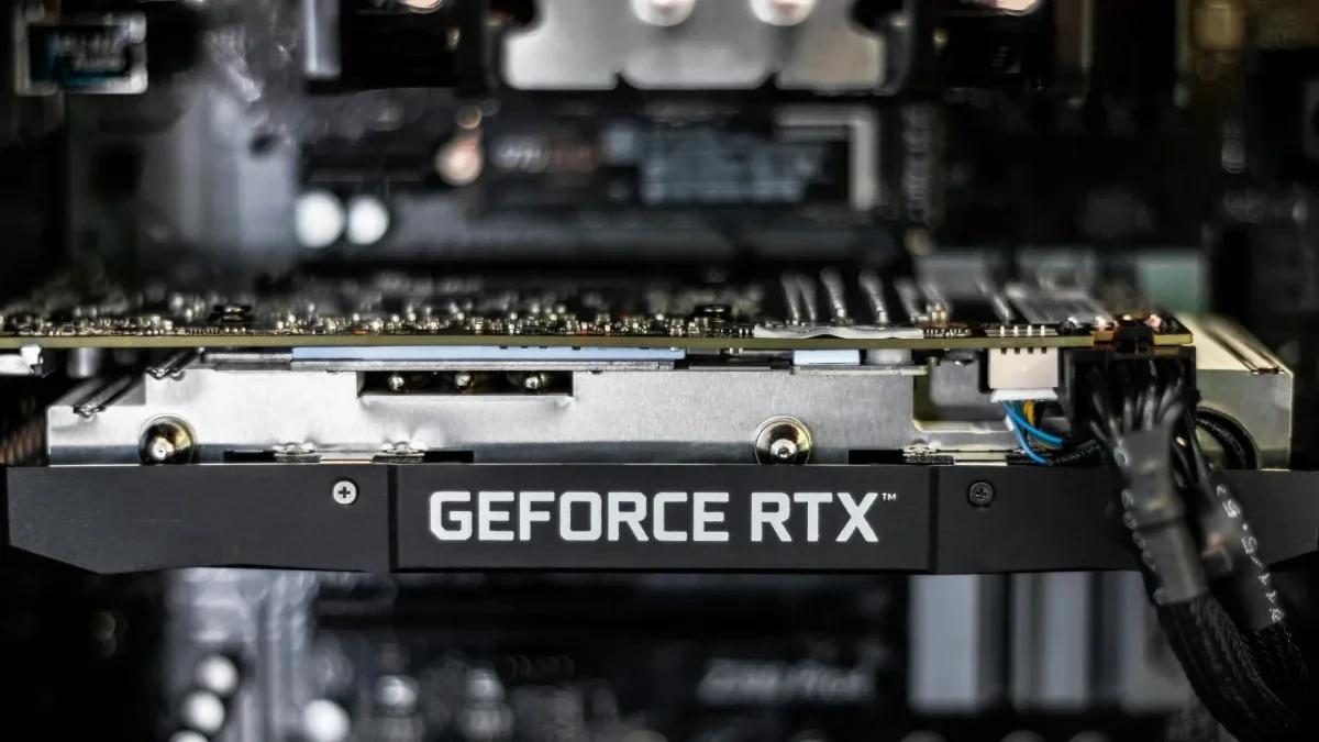 Ilustrasi kartu grafis Nvidia GeForce RTX 6090 yang dirumorkan meluncur tahun 2027