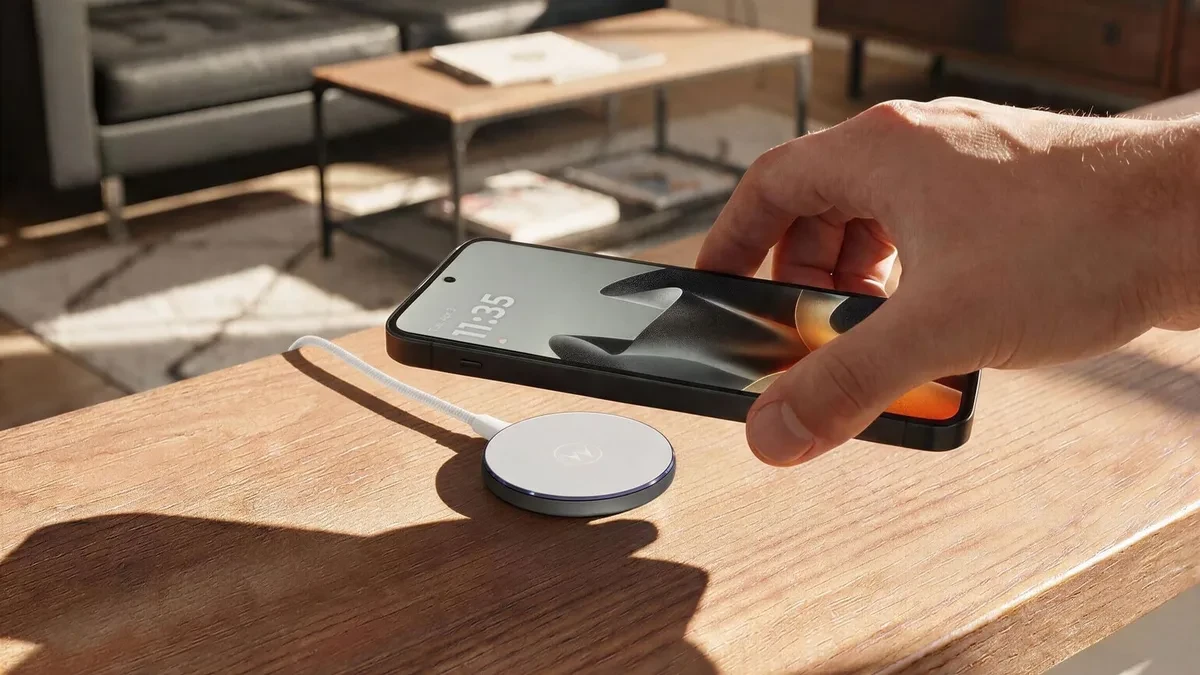 Motorola Moto Snap Wireless Charger bantalan magnetik Qi2.2