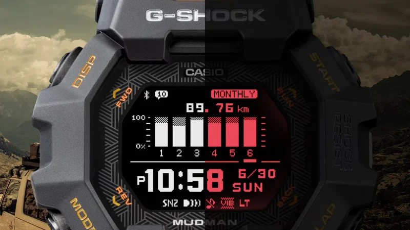 Casio Mudman GDG-B100 Hadir dengan Layar MIP dan Pelacak Lari