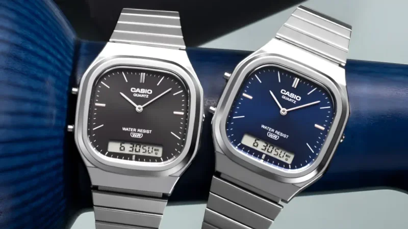 Casio Rilis Seri Jam Tangan AQ-240E Bergaya Retro Sunray Dial