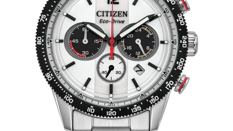 Citizen Rilis Chronograph Eco Drive Berdesain Racing Dial Perak
