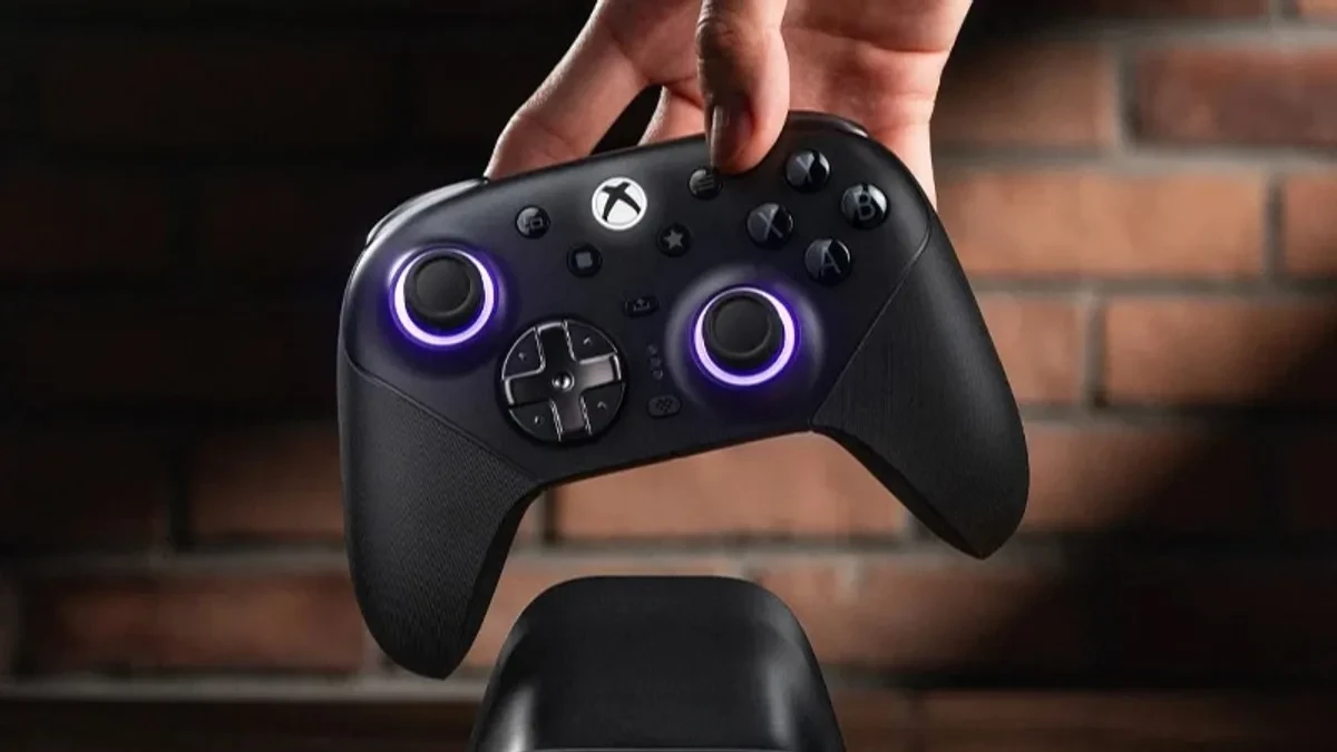 Controller nirkabel 8BitDo Ultimate 3E untuk konsol Xbox dan PC dengan dok pengisian daya