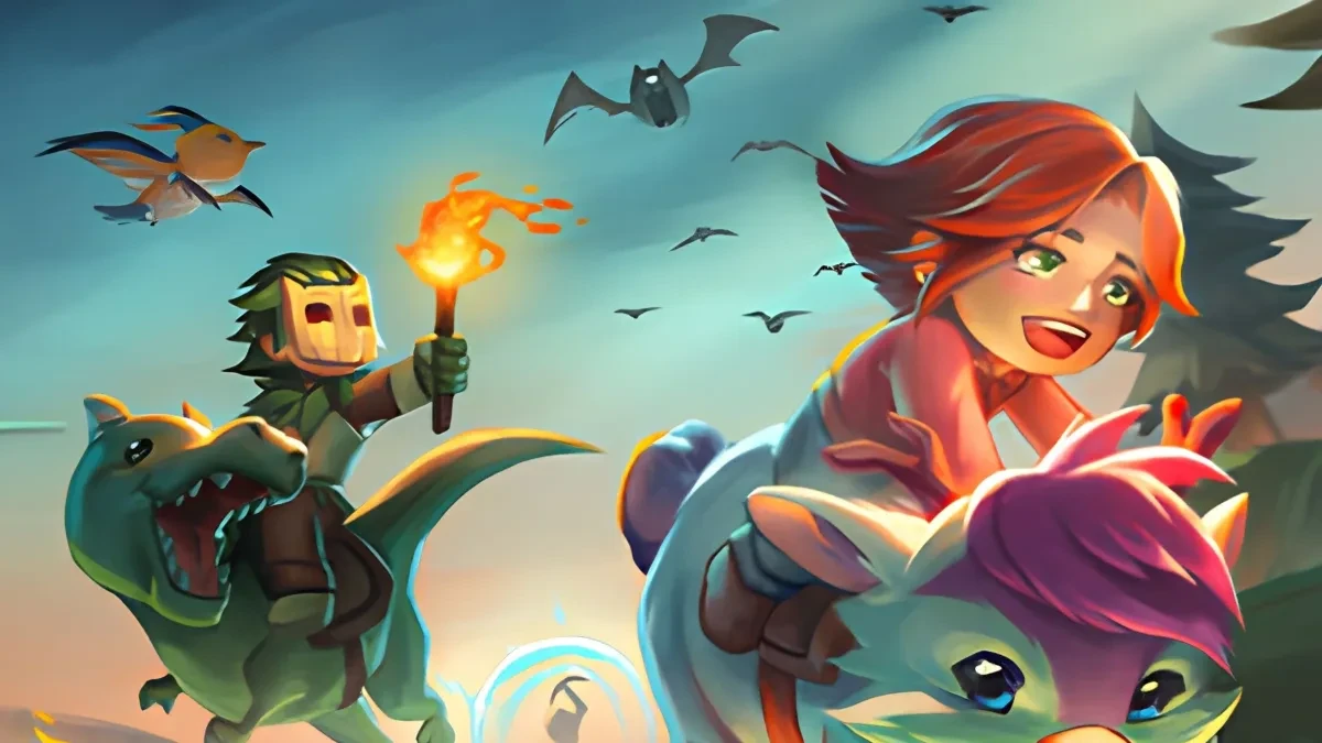 Tampilan dunia underground game survival sandbox Core Keeper di Steam