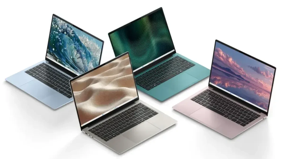 Laptop Dell 14S berbodi aluminium tipis dengan layar 14 inci