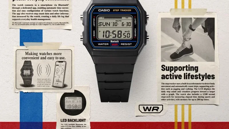 Desain Klasik Casio F-91W Ini Kini Punya Bluetooth dan Laris Manis