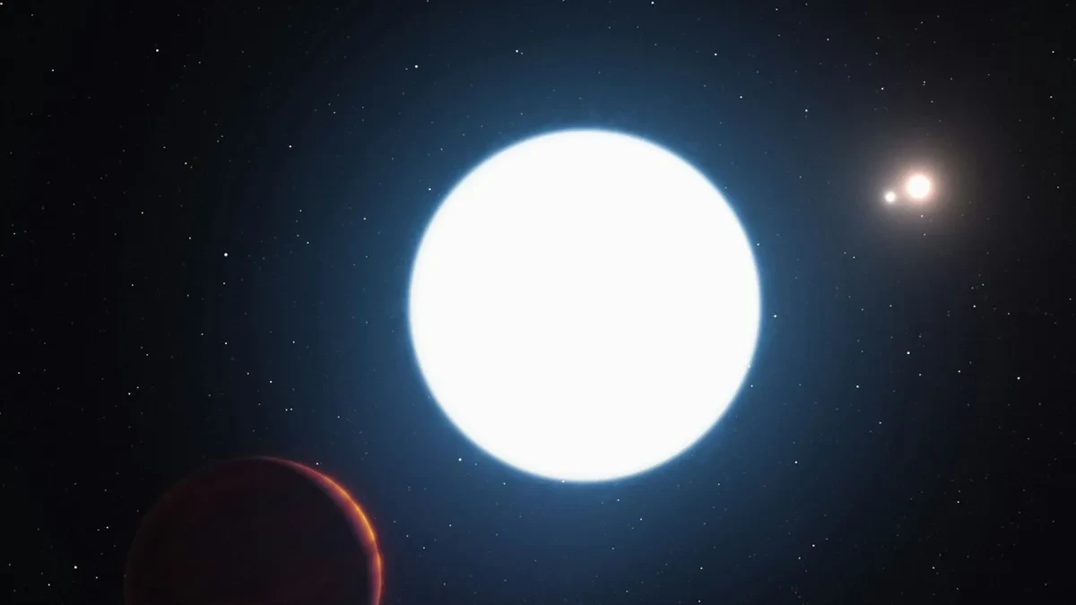 Visualisasi ilmiah fenomena pulsar bintang neutron dan pancaran jet energi di luar ruang