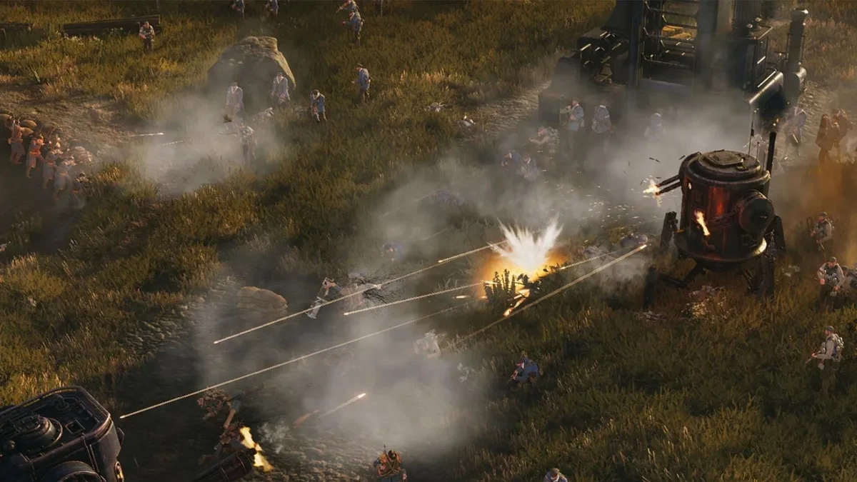 Pertempuran robot raksasa dalam game Iron Harvest